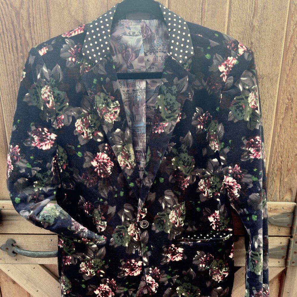 Unique Floral/PolkaDot Men's/Unisex Sport Coat (S)